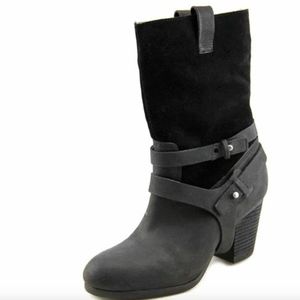 Womens Denim & Supply Mattie Black Boots-Size 7